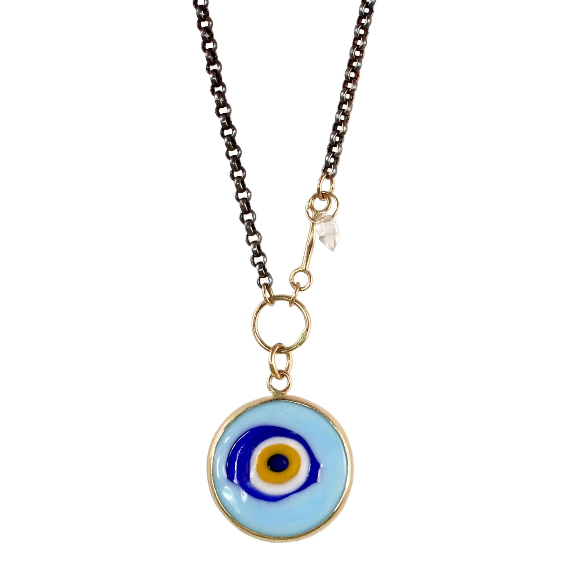 Evil Eye Talisman Necklace with 14k - Limited Edition