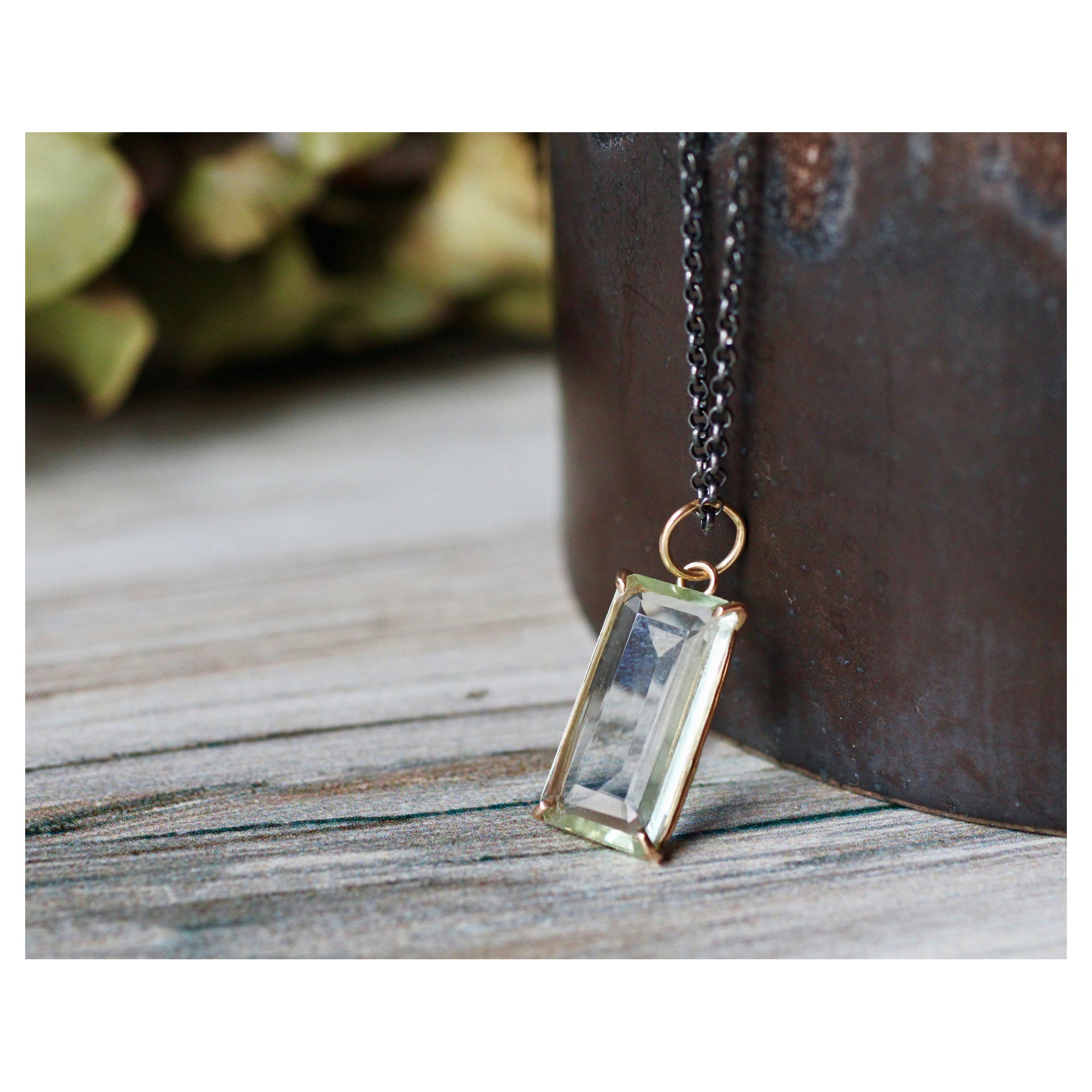 Aquamarine Renewal Talisman Pendant in 14k Gold