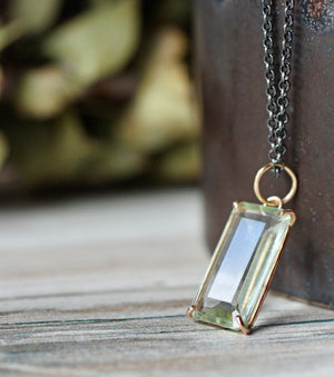 Aquamarine Renewal Talisman Pendant in 14k Gold