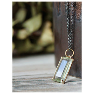 Aquamarine Renewal Talisman Pendant in 14k Gold