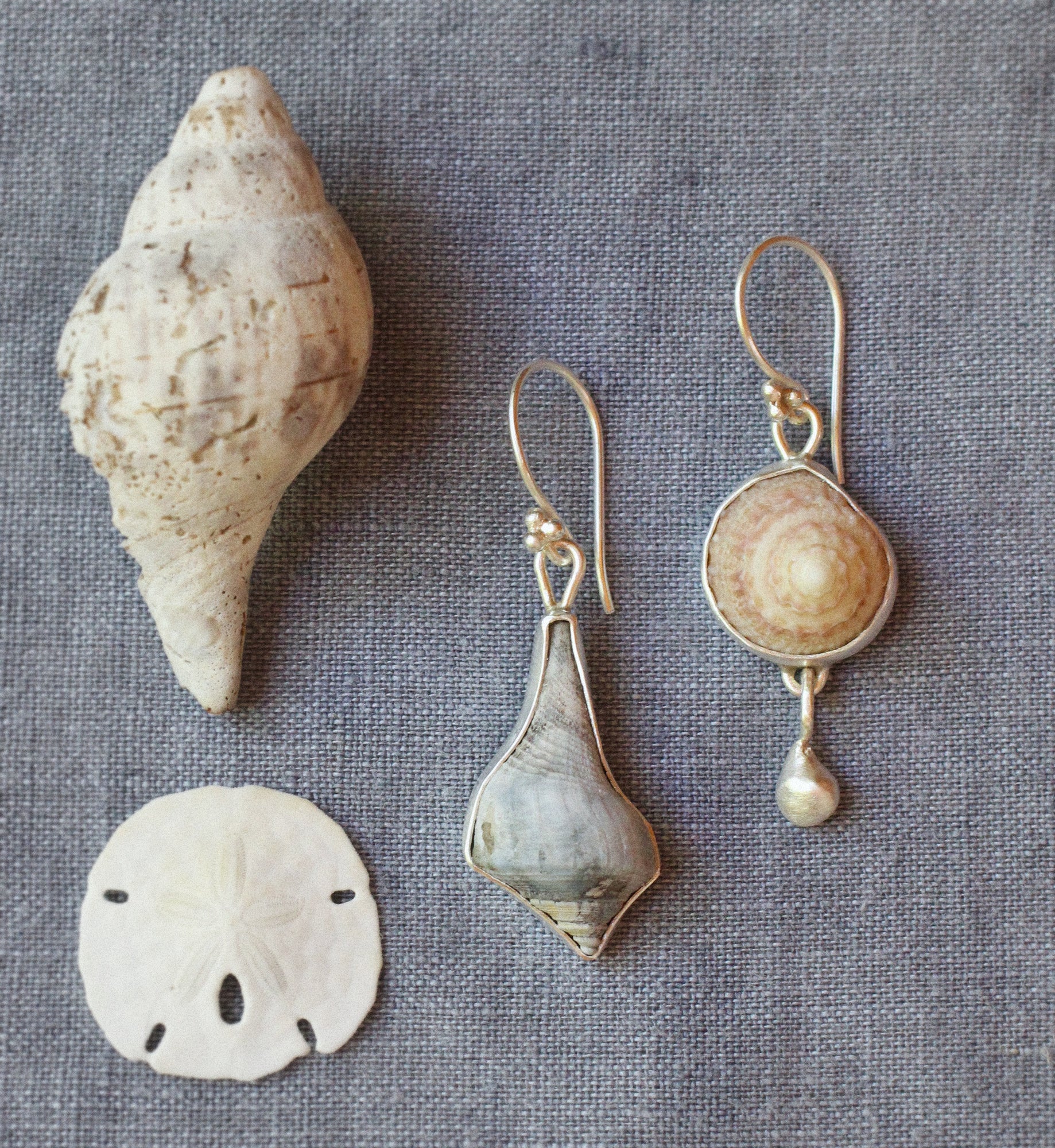 Shells & Silver Earrings